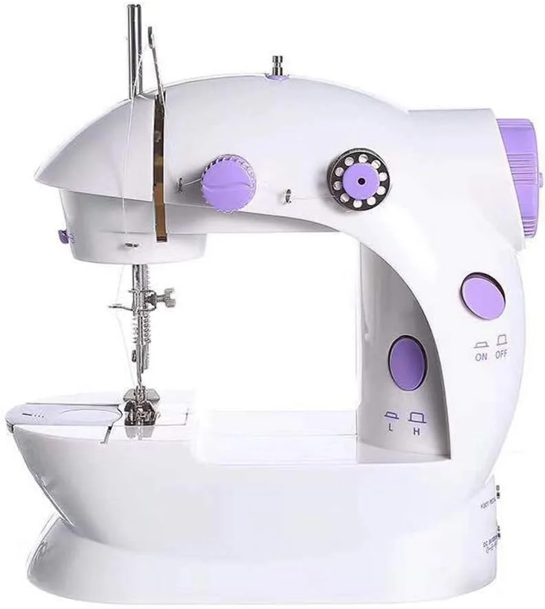 چرخ خیاطی خانگی قابل حمل، کیت خیاطی، چرخ خیاطی برقی چند منظوره برای پارچه، مسافرت، کودکان و مبتدیان