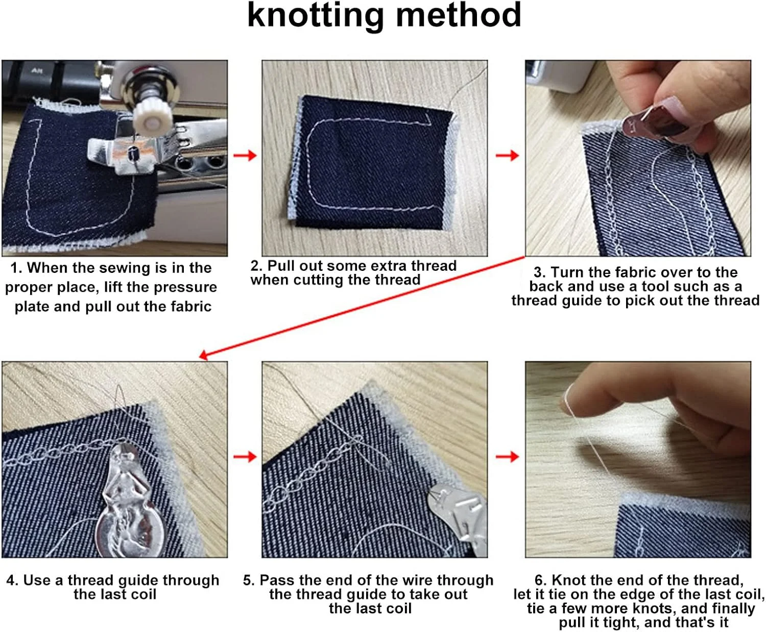 چرخ خیاطی دستی قابل حمل مینی برای مبتدیان، مناسب منزل، کارهای هنری و مسافرت (قرمز)