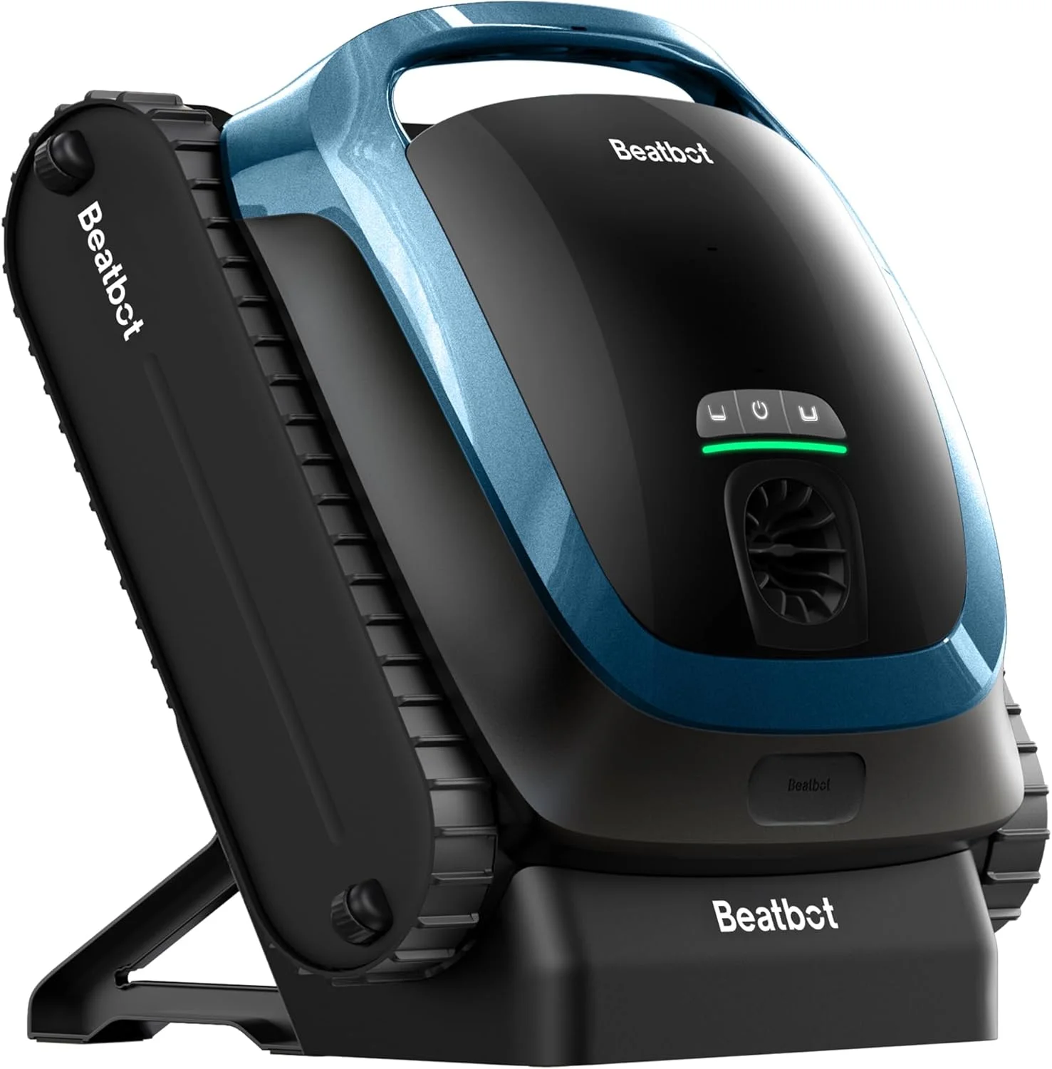 ربات تمیز کننده استخر بی سیم Beatbot AquaSense 2، پارک هوشمند سطحی، تمیز کردن دو طرفه خط آب، تمیز کردن کف، دیوارها و خط آب، مناسب برای استخرهای رو باز و داخل زمین تا 300 متر مربع - آبی