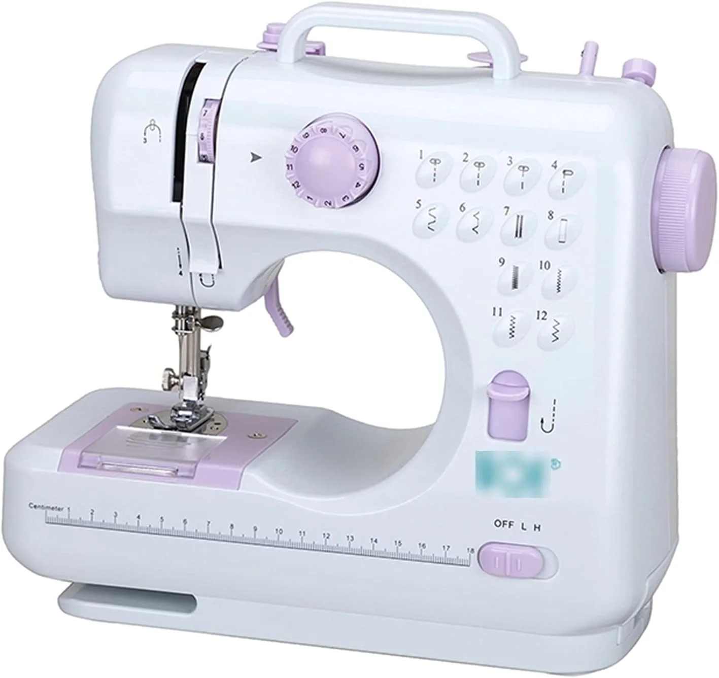 چرخ خیاطی xYzlxtC، مینی با 12 مدل دوخت داخلی، برقی، قابل حمل، مناسب برای مصارف خانگی، همراه با پدال پایی برای افراد مبتدی و آماتور، گلدوزی