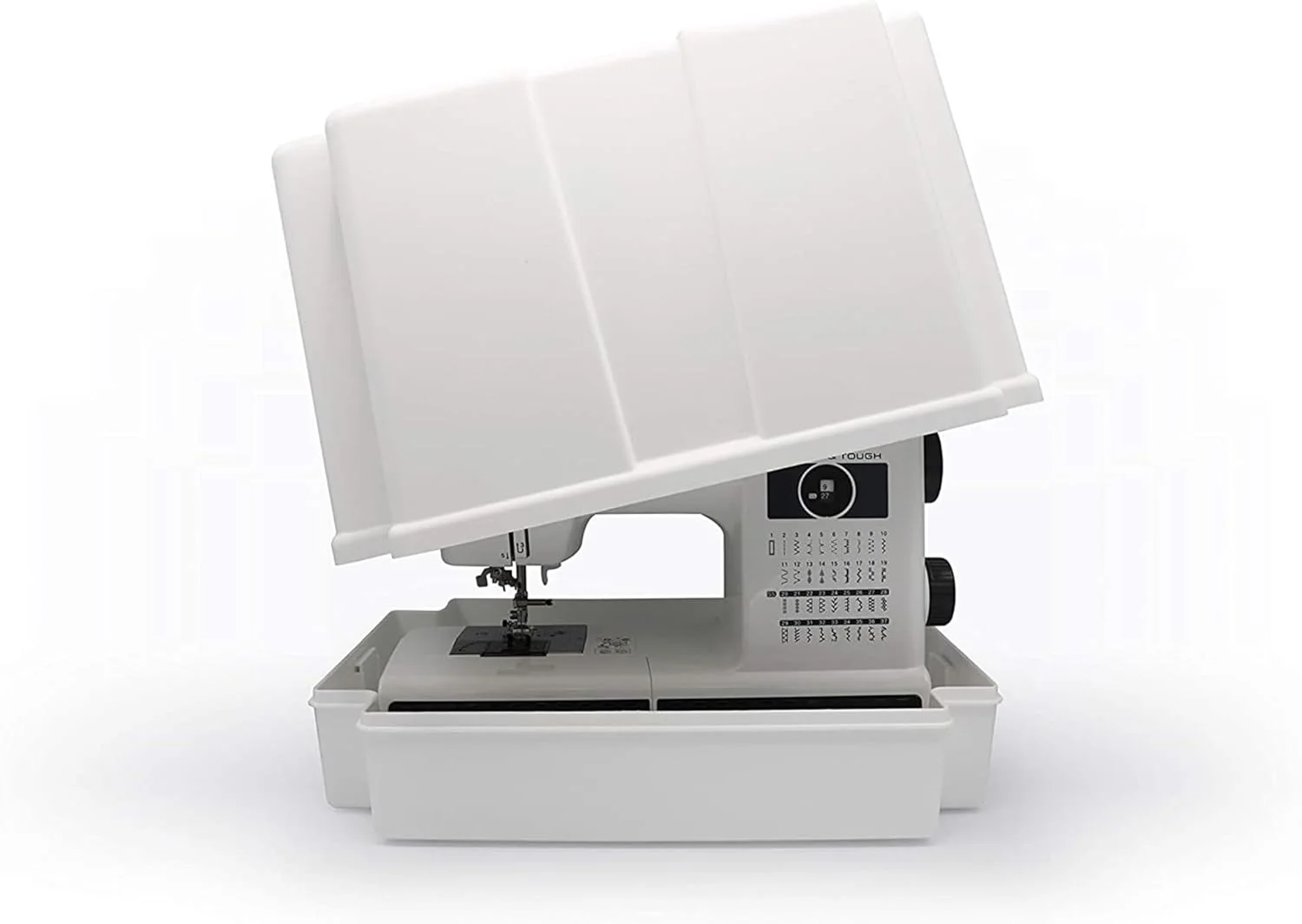 کیف حمل سخت چرخ خیاطی Brother 5300A، سفید مایل به کرم کیف حمل سخت چرخ خیاطی Brother 5300A، سفید مایل به کرم