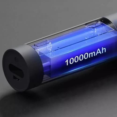 جاروبرقی دستی 10000PA با پاوربانک 10000MAH چند منظوره برای خودرو، خانه و اداره - مشکی
