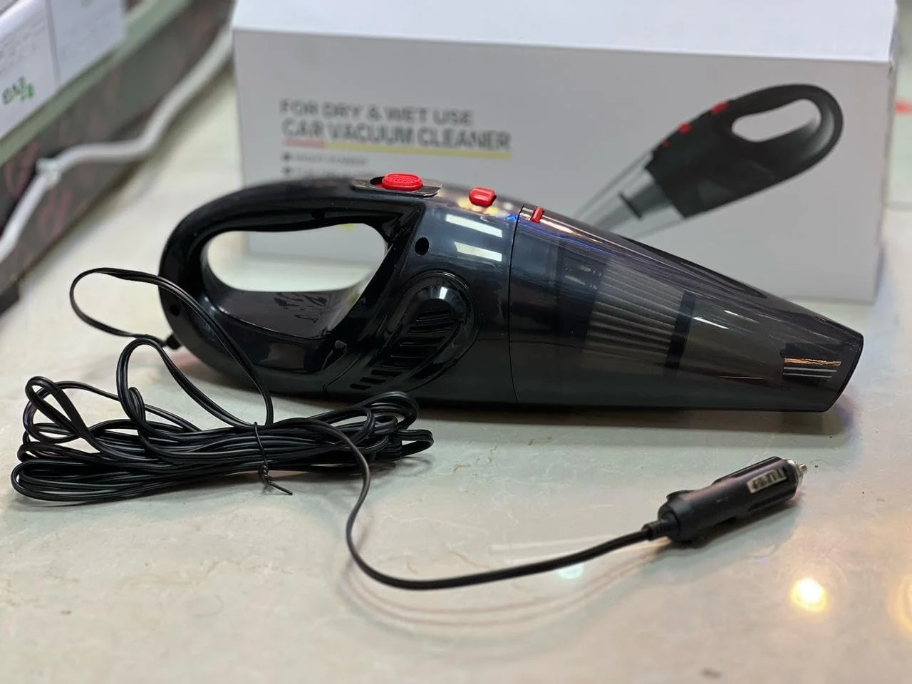 جاروبرقی دستی خودرو 12 ولت 120 وات با قدرت بالا - جاروبرقی خودرو تر و خشک با فیلتر HEPA، سیم 4.5 متری، چراغ LED و 3 سری - ایده آل برای تمیز کردن خودرو، خانه و محل کار (مشکی) جاروبرقی دستی خودرو 12 ولت 120 وات با قدرت بالا - جاروبرقی خودرو تر و خشک با فیلتر HEPA، سیم 4.5 متری، چراغ LED و 3 سری - ایده آل برای تمیز کردن خودرو، خانه و محل کار (مشکی)