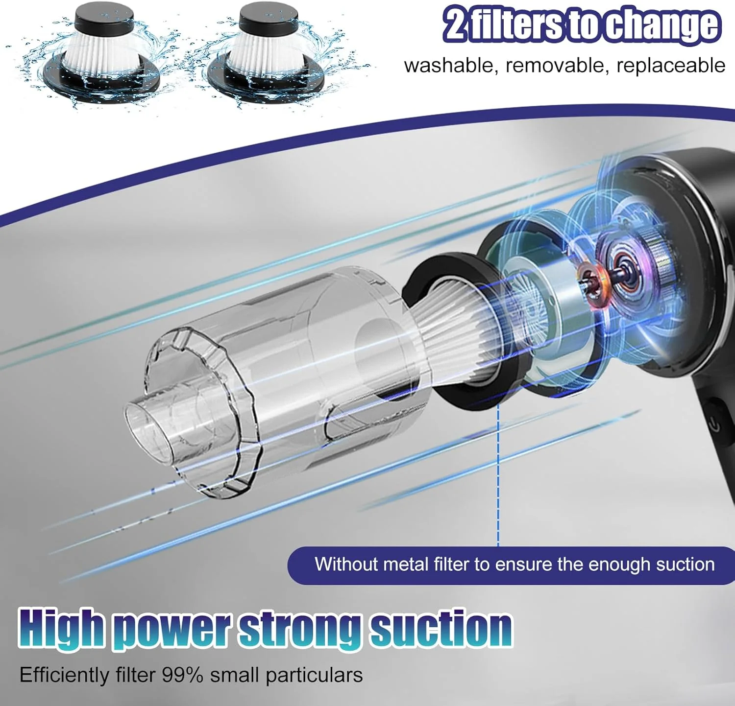 جاروبرقی دستی شارژی آگرله، جاروبرقی خودرو 12000Pa 4 در 1، دمنده هوا و پمپ، جاروبرقی چند منظوره قدرتمند با نازل های توسعه برای خودرو، دفتر، خانه - مشکی