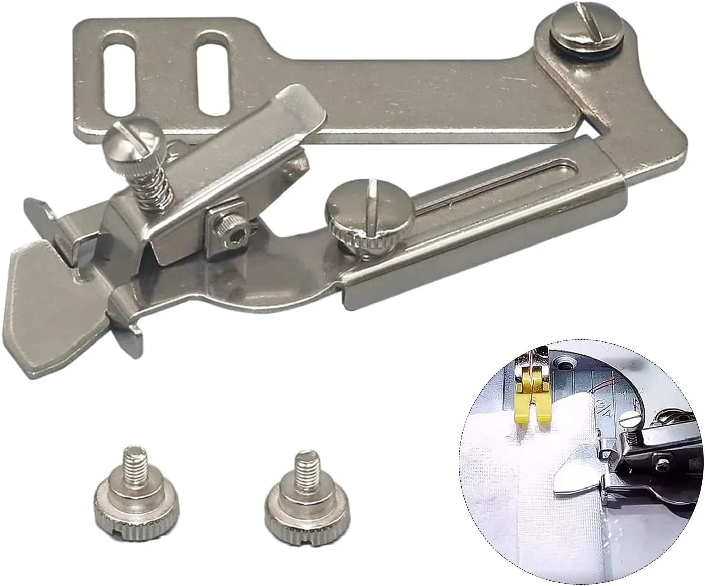 قیطان دوزی KASTWAVE، پایه لب تو قابل تنظیم، پایه چرخ خیاطی، پوشه درزگیر تخت فولادی، مناسب برای چرخ خیاطی های معمولی قیطان دوزی KASTWAVE، پایه لب تو قابل تنظیم، پایه چرخ خیاطی، پوشه درزگیر تخت فولادی، مناسب برای چرخ خیاطی های معمولی