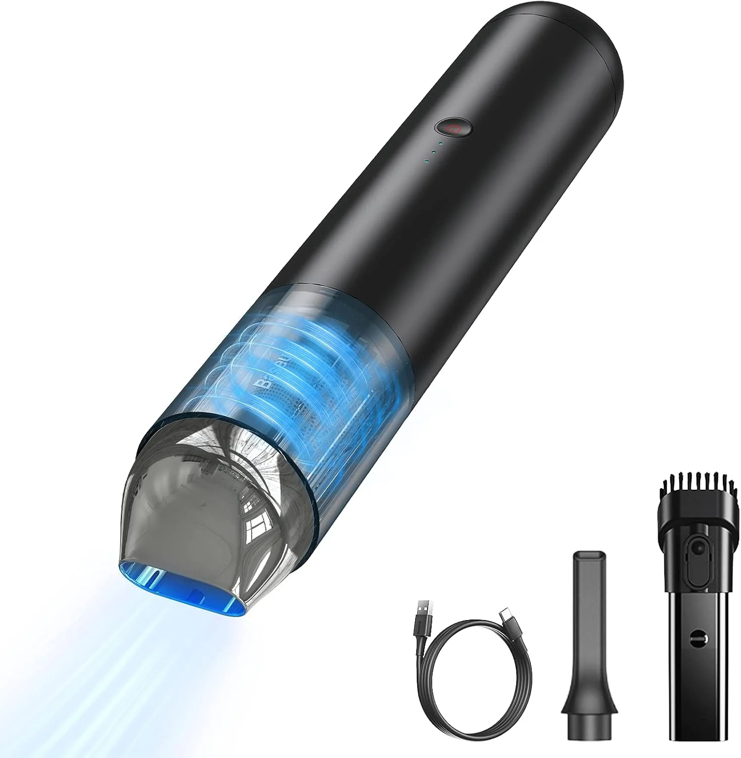 جاروبرقی دستی بیسوس مدل A3 Lite/A2 Pro/AP01/A3، قابل حمل، شارژی، با قدرت مکش قابل تنظیم، مناسب برای خودرو، منزل و دفتر کار (رنگ خاکستری)