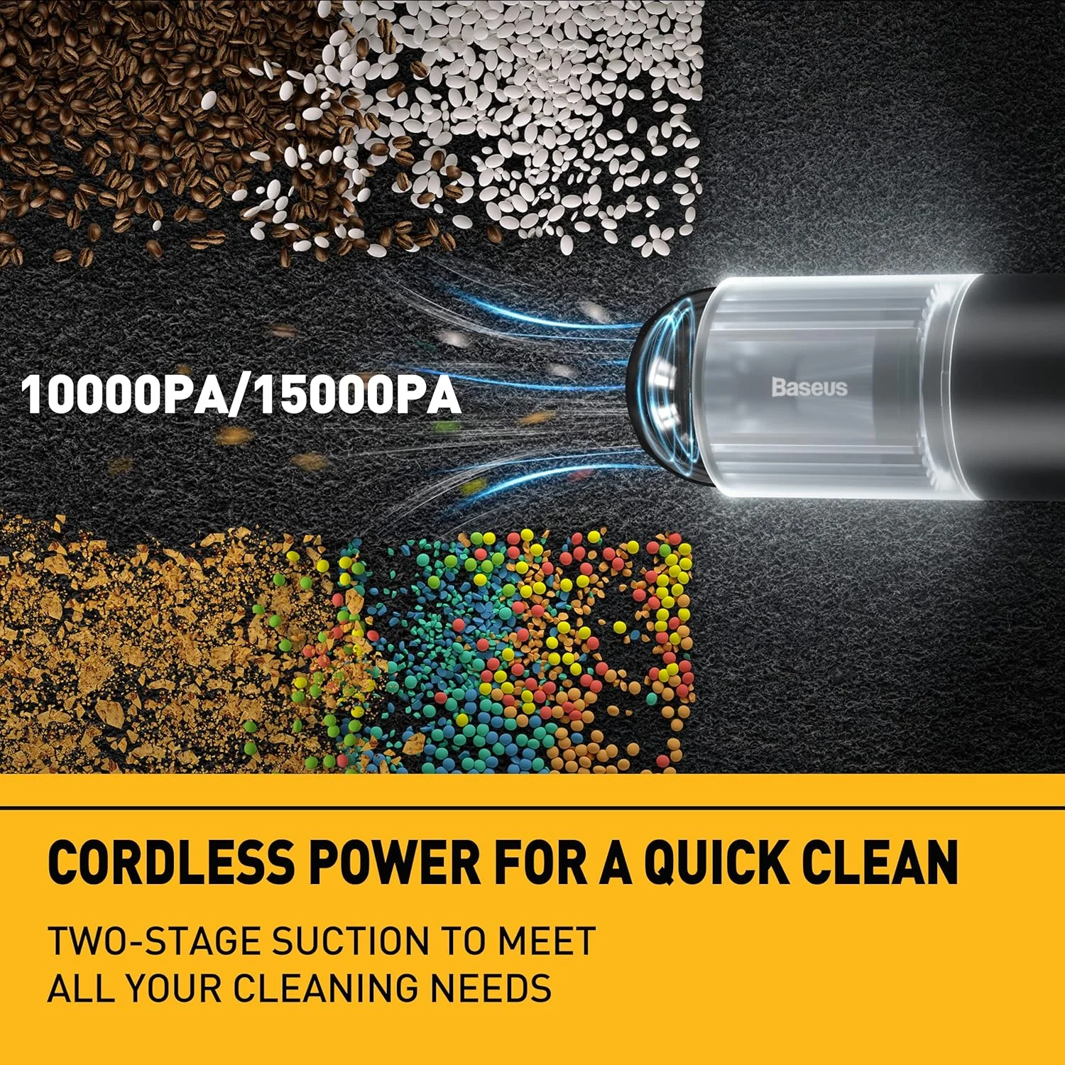 جاروبرقی دستی بیسوس مدل A3 Lite/A2 Pro/AP01/A3، قابل حمل، شارژی، با قدرت مکش قابل تنظیم، مناسب برای خودرو، منزل و دفتر کار (رنگ خاکستری) جاروبرقی دستی بیسوس مدل A3 Lite/A2 Pro/AP01/A3، قابل حمل، شارژی، با قدرت مکش قابل تنظیم، مناسب برای خودرو، منزل و دفتر کار (رنگ خاکستری)