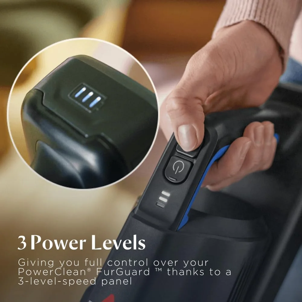 جاروبرقی عصایی بی سیم 280 واتی BISSELL PowerClean FurGuard 4241K با برس خود تمیز شونده و ابزار مخصوص مبلمان با چراغ های LED، دارای 2 باتری قابل تعویض جاروبرقی عصایی بی سیم 280 واتی BISSELL PowerClean FurGuard 4241K با برس خود تمیز شونده و ابزار مخصوص مبلمان با چراغ های LED، دارای 2 باتری قابل تعویض