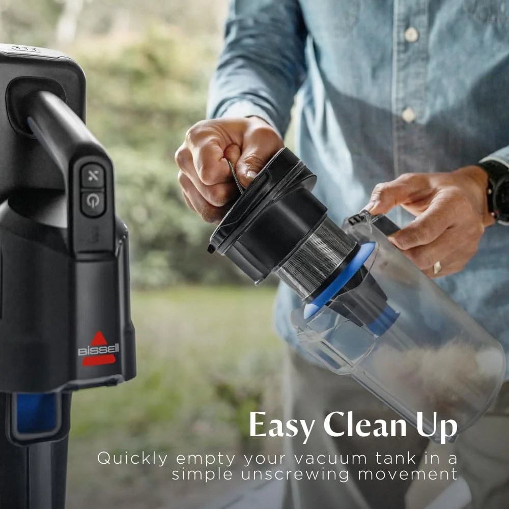 جاروبرقی عصایی بی سیم 280 واتی BISSELL PowerClean FurGuard 4241K با برس خود تمیز شونده و ابزار مخصوص مبلمان با چراغ های LED، دارای 2 باتری قابل تعویض جاروبرقی عصایی بی سیم 280 واتی BISSELL PowerClean FurGuard 4241K با برس خود تمیز شونده و ابزار مخصوص مبلمان با چراغ های LED، دارای 2 باتری قابل تعویض