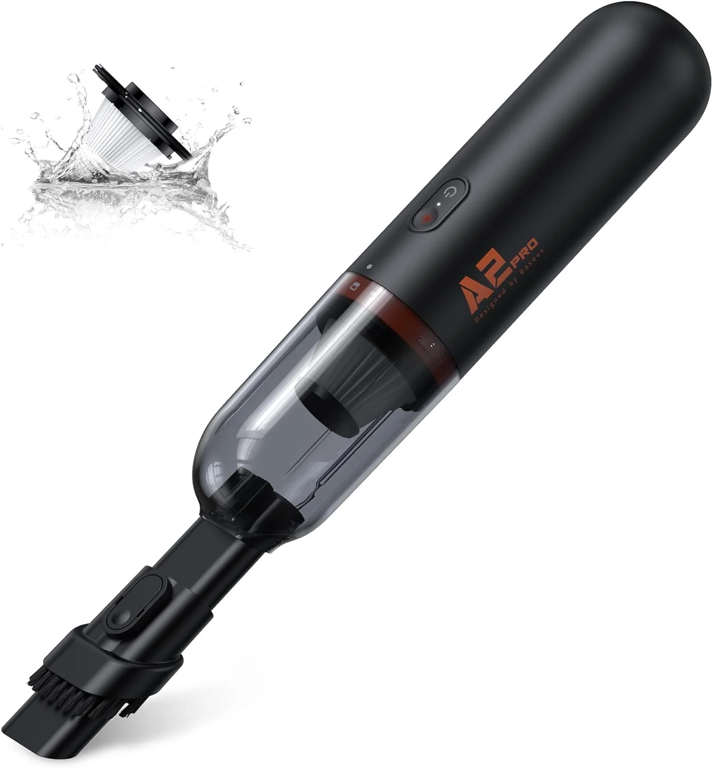 جاروبرقی دستی بیسوس، جاروبرقی کوچک شارژی بی‌سیم با قابلیت شارژ سریع Type C، مناسب برای منزل، خودرو و موی حیوانات خانگی