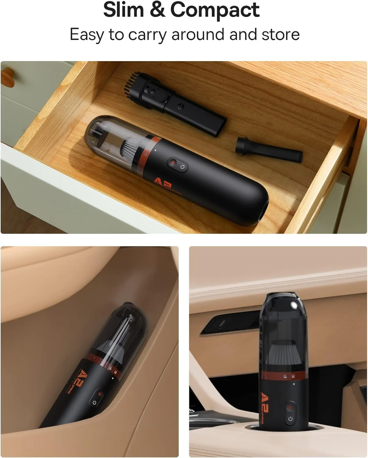 جاروبرقی دستی بیسوس، جاروبرقی کوچک شارژی بیسیم با قابلیت شارژ سریع Type C، مناسب برای منزل، خودرو و موی حیوانات خانگی جاروبرقی دستی بیسوس، جاروبرقی کوچک شارژی بیسیم با قابلیت شارژ سریع Type C، مناسب برای منزل، خودرو و موی حیوانات خانگی