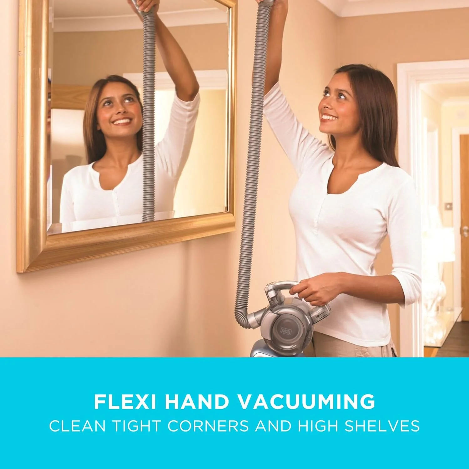 جاروبرقی خودرویی بلک اند دکر مدل PD1420Lp-Gb با باتری لیتیومی 14.4 ولت، ابزار مخصوص حیوانات خانگی، رنگ آبی/ خاکستری