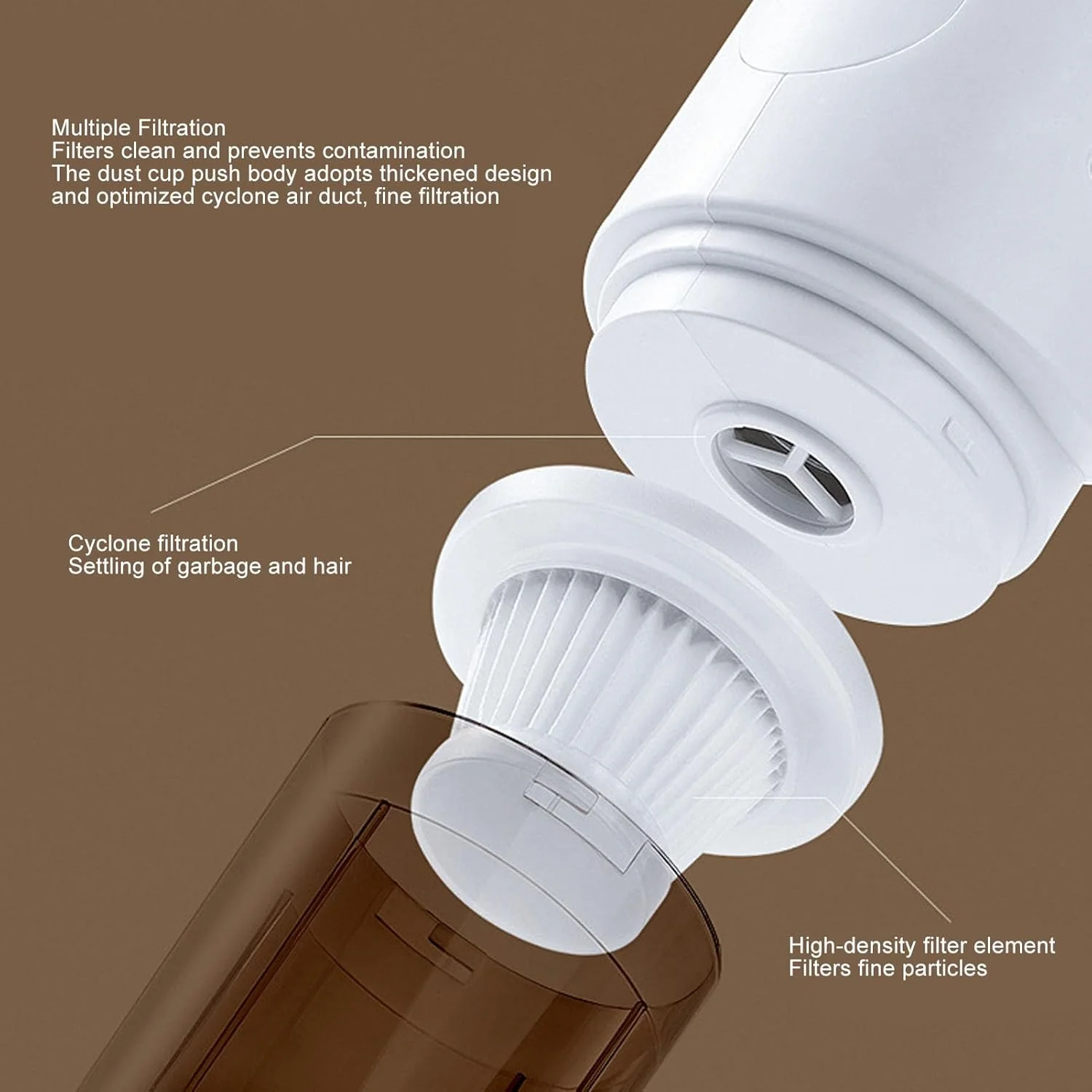 جاروبرقی عصایی شارژی 2 در 1، جاروبرقی دستی سبک وزن با مکش قدرتمند، تمیز کردن همه جانبه، سیستم فیلتراسیون کارآمد، برای فرش، کف سخت، موی حیوانات خانگی