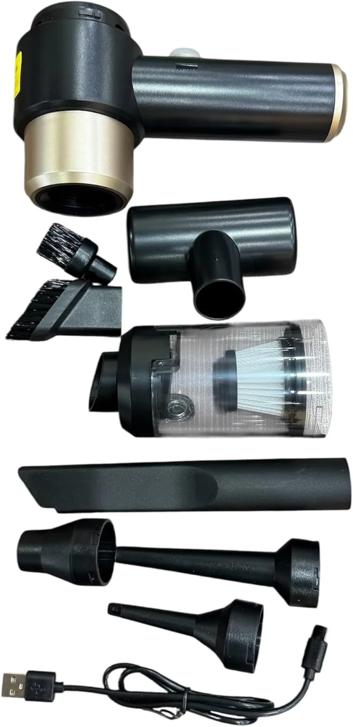 جاروبرقی دستی مدل LT-135، جاروبرقی و دمنده هوای قابل حمل، جاروبرقی کوچک و دمنده هوا بدون سیم، جاروبرقی دستی پرقدرت برای ماشین، خانه، مبل، فرش، تخت، ماشین، دفتر، حیوانات خانگی