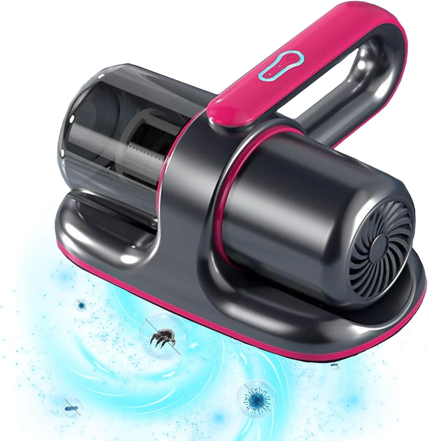 جاروبرقی برای تشک، جاروبرقی با نور فرابنفش، جاروبرقی تشک با مکش 13 کیلو پاسکال با فیلتر HEPA، جاروبرقی دستی 100 واتی، از بین برنده 99.99٪ از همه ذرات ریز برای تشک، مبل،