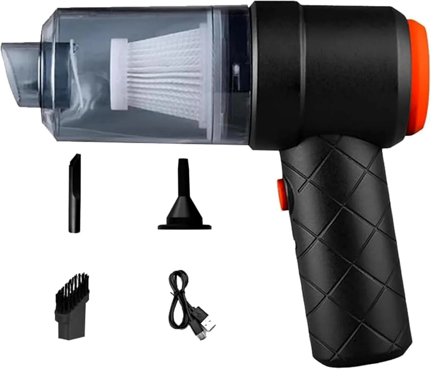 جاروبرقی کوچک 2 در 1 | جاروبرقی دستی و رومیزی قابل حمل | مکش قدرتمند برای خانه، دفتر، ماشین و تمیز کردن خرده ریزها