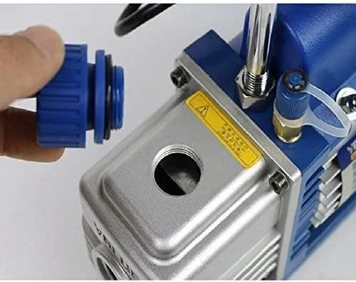 پمپ وکیوم 1/4 اسب بخار، پمپ وکیوم برای نگهداری سیستم تهویه هوا، پمپ وکیوم تک مرحله ای، پمپ وکیوم VE125N، 3.0 CFM، پمپ وکیوم یکپارچه دستی با قطعه چرخشی