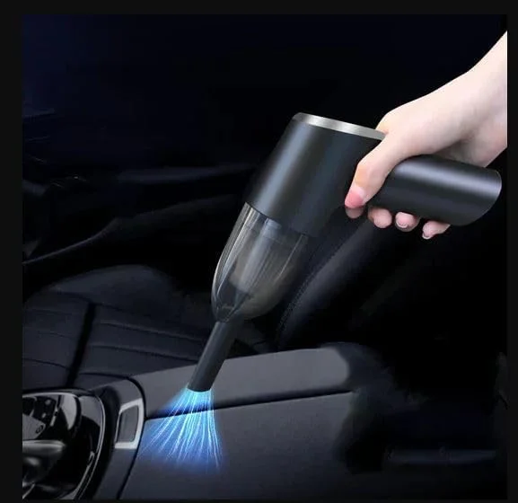 جاروبرقی دستی شارژی با مکش قدرتمند 12000 پاسکال – جاروبرقی کوچک 5 در 1 برای خودرو و منزل با قابلیت شارژ USB-C، دمنده و باد کننده