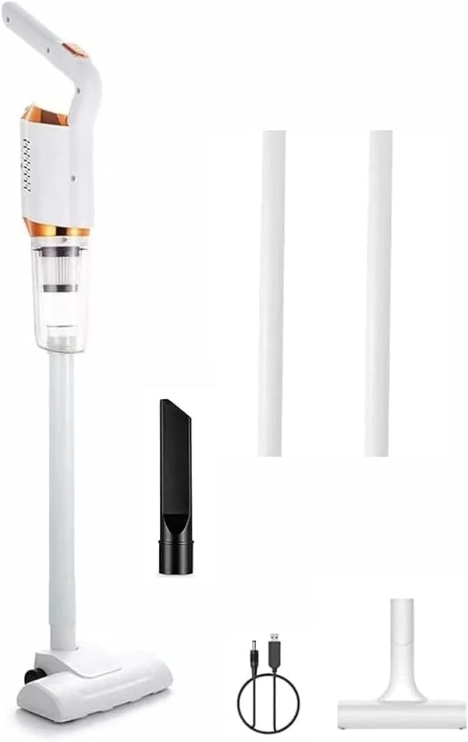 جاروبرقی شارژی MISBAH، جاروبرقی دستی کوچک و سبک 2 در 1، دسته ارگونومیک، نازل مکش 360 درجه، جاروبرقی شارژی برای کف چوبی، موی حیوانات خانگی، فرش (سفید) جاروبرقی شارژی MISBAH، جاروبرقی دستی کوچک و سبک 2 در 1، دسته ارگونومیک، نازل مکش 360 درجه، جاروبرقی شارژی برای کف چوبی، موی حیوانات خانگی، فرش (سفید)