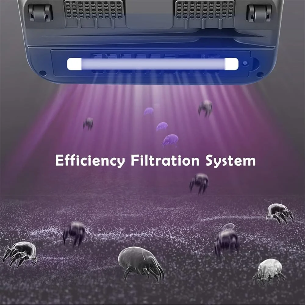 جاروبرقی تخت خواب شارژی، جاروبرقی تشک با اشعه ماوراء بنفش، مکش قوی 11Kpa، فیلتر HEPA قابل شستشو، دستگاه تمیز کننده دستی مبل برای تمیز کردن عمیق تخت، ملحفه، مبل پارچه ای، جاروبرقی فرش جاروبرقی تخت خواب شارژی، جاروبرقی تشک با اشعه ماوراء بنفش، مکش قوی 11Kpa، فیلتر HEPA قابل شستشو، دستگاه تمیز کننده دستی مبل برای تمیز کردن عمیق تخت، ملحفه، مبل پارچه ای، جاروبرقی فرش