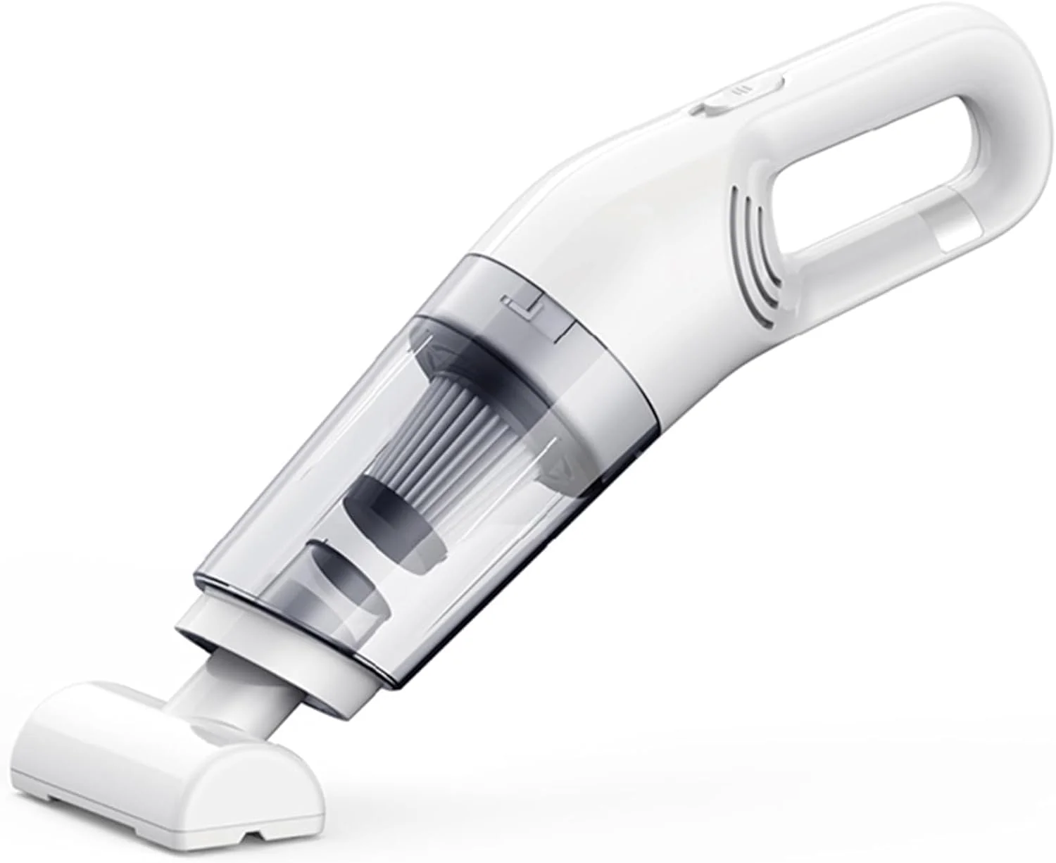 جاروبرقی دستی شارژی - جاروبرقی شارژی بی سیم با قدرت بالا - جاروبرقی قابل حمل با باتری با ظرفیت بزرگ، جاروبرقی کوچک برای ماشین/خانه، سفید