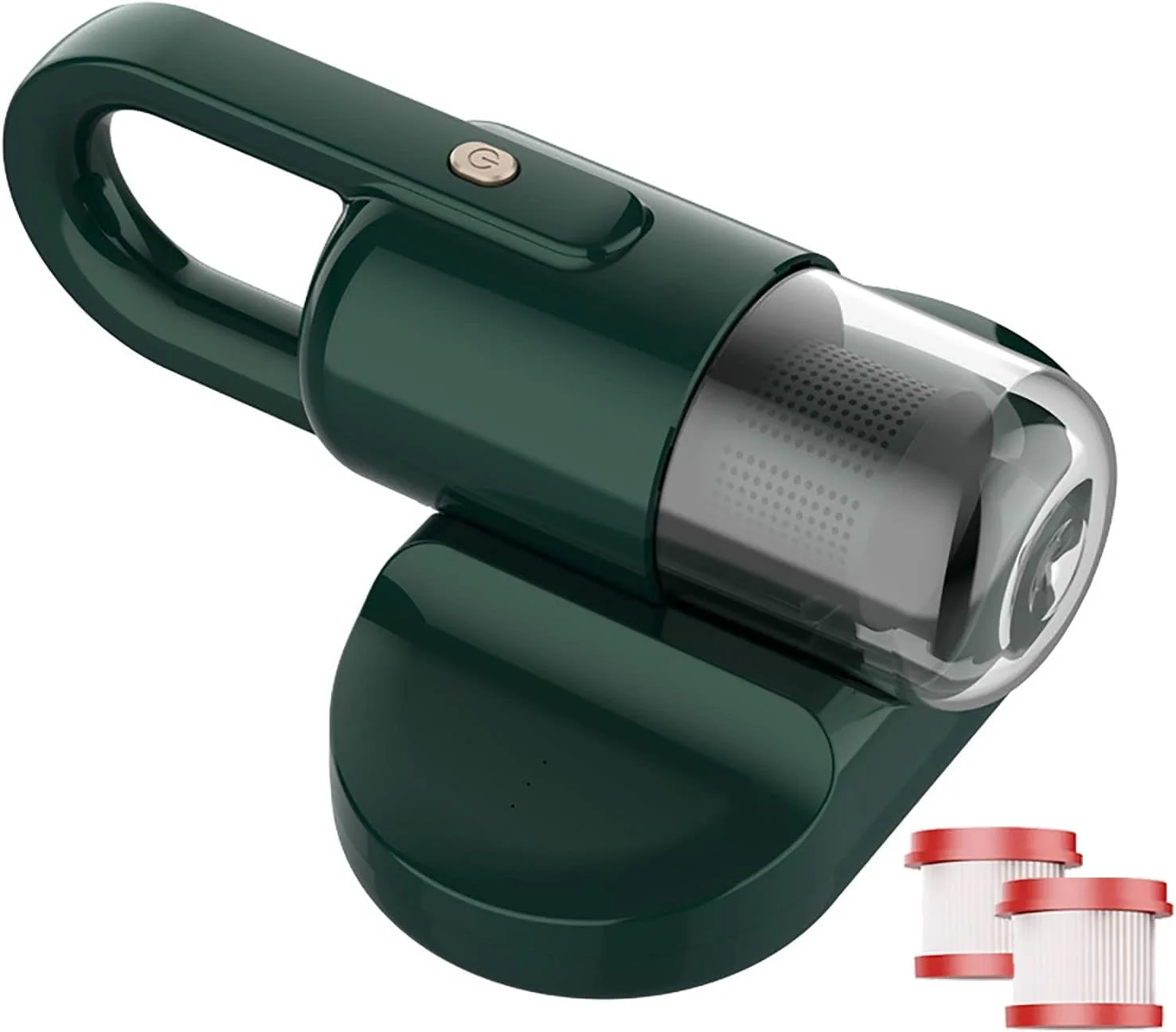 جاروبرقی شارژی با 2 فیلتر، جمع کننده کنه های تخت - لوله کوارتز UV / جاذبه 5500Pa، حذف کننده کنه های دستی برای تخت، مبل، تشک، فرش، سبز جاروبرقی شارژی با 2 فیلتر، جمع کننده کنه های تخت - لوله کوارتز UV / جاذبه 5500Pa، حذف کننده کنه های دستی برای تخت، مبل، تشک، فرش، سبز