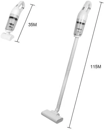 جاروبرقی شارژی 5 در 1، جاروبرقی عصایی بی سیم با باتری قابل شارژ، جاروبرقی دستی با مکش قدرتمند 12000Pa، مناسب برای خانه، دفتر، ماشین. جاروبرقی بی سیم.