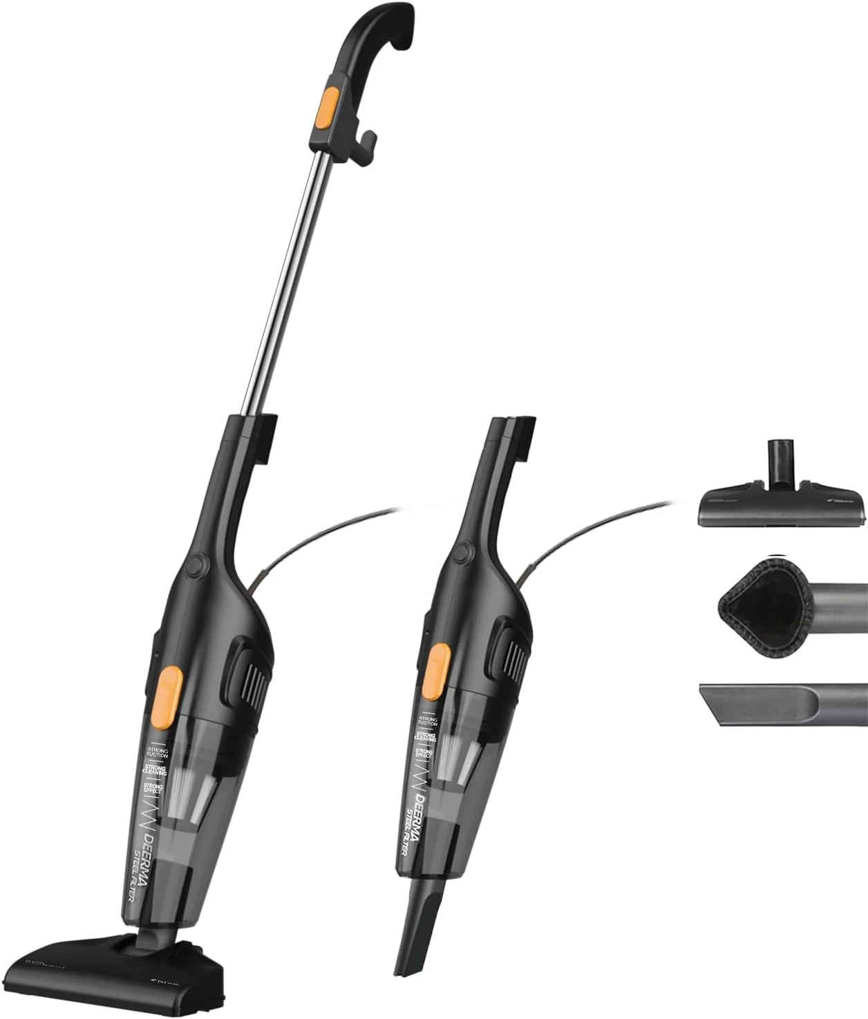 جاروبرقی دستی دیرما مدل DX115C، جاروبرقی چند منظوره خانگی 600 وات با مکش قوی و بی صدا 15000Pa، مناسب برای گرد و غبار منزل جاروبرقی دستی دیرما مدل DX115C، جاروبرقی چند منظوره خانگی 600 وات با مکش قوی و بی صدا 15000Pa، مناسب برای گرد و غبار منزل