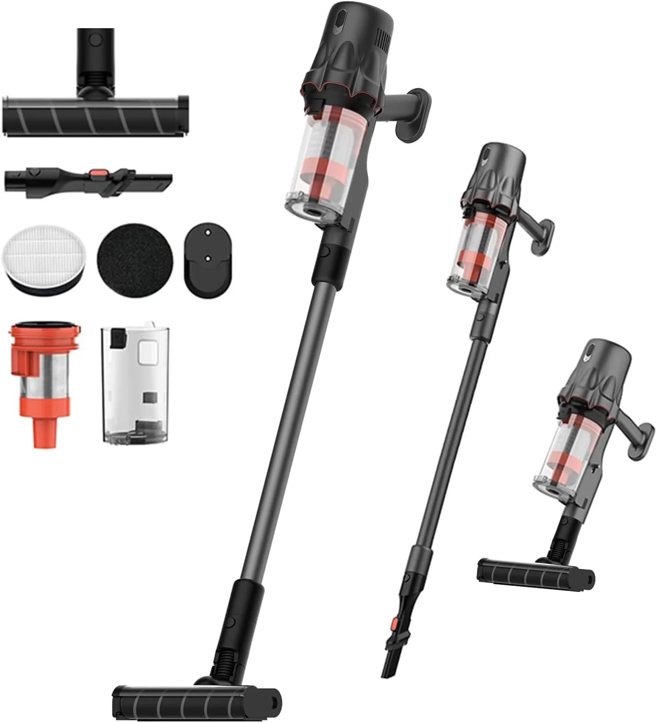 جاروبرقی شارژی دیرما مدل T30، جاروبرقی دستی شارژی با باتری قابل شارژ با عمر طولانی 45 دقیقه، ظرفیت مخزن گرد و غبار 0.56 لیتری و نمایشگر گرد و غبار با نور سبز جاروبرقی شارژی دیرما مدل T30، جاروبرقی دستی شارژی با باتری قابل شارژ با عمر طولانی 45 دقیقه، ظرفیت مخزن گرد و غبار 0.56 لیتری و نمایشگر گرد و غبار با نور سبز