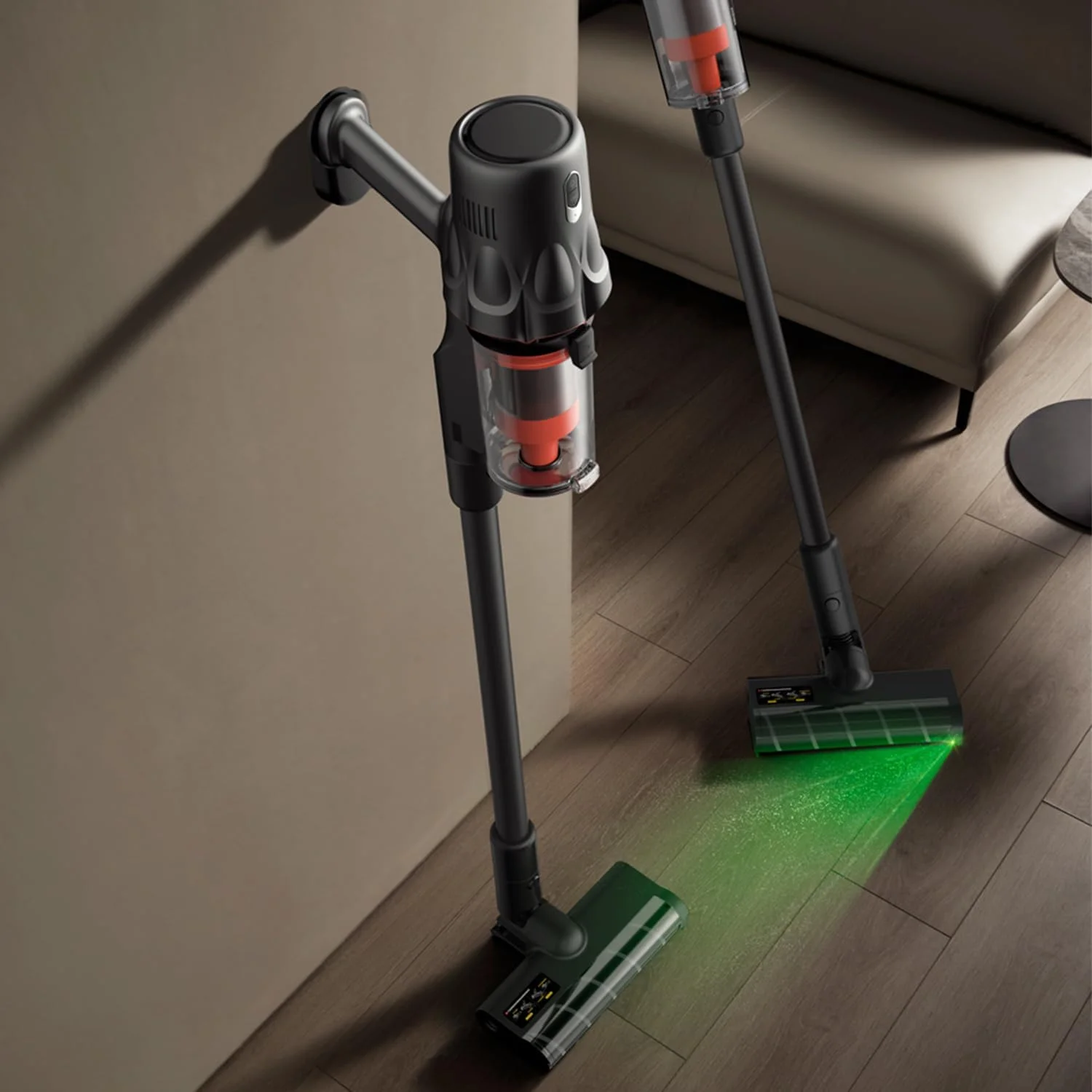 جاروبرقی شارژی دیرما مدل T30، جاروبرقی دستی شارژی با باتری قابل شارژ با عمر طولانی 45 دقیقه، ظرفیت مخزن گرد و غبار 0.56 لیتری و نمایشگر گرد و غبار با نور سبز