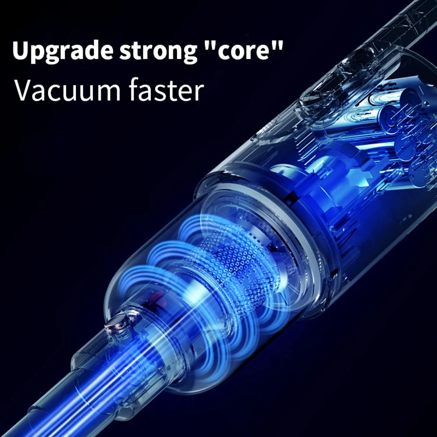 جاروبرقی دستی بی سیم دیرما مدل VC811 | سبک وزن | برس چرخشی خودکار | 3 سری برس | فیلتر HEPA | ظرفیت مخزن گرد و غبار 0.6 لیتر | 2500mAh | 9000Pa | 138W | مناسب برای خانه و ماشین - آبی