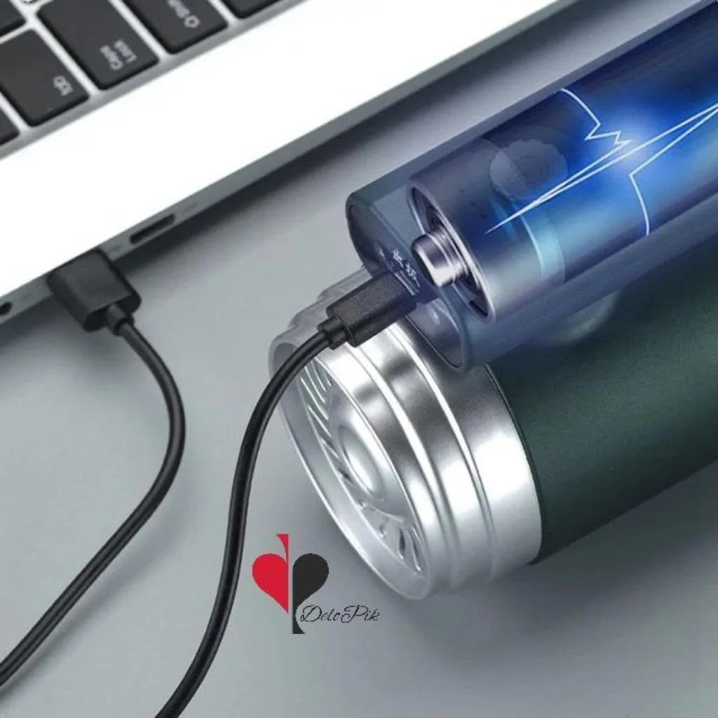 جاروبرقی خودرو Delopik، جاروبرقی دستی قابل حمل و بدون سیم، دمنده هوا، مکش قدرتمند، مکش و دمیدن 2 در 1، با چراغ LED برای خودرو/خانه/دفتر/حیوان خانگی، قابل شارژ USB (FR 38)