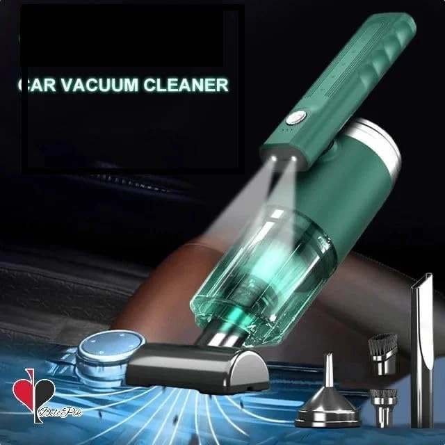 جاروبرقی خودرو Delopik، جاروبرقی دستی قابل حمل و بدون سیم، دمنده هوا، مکش قدرتمند، مکش و دمیدن 2 در 1، با چراغ LED برای خودرو/خانه/دفتر/حیوان خانگی، قابل شارژ USB (FR 38)