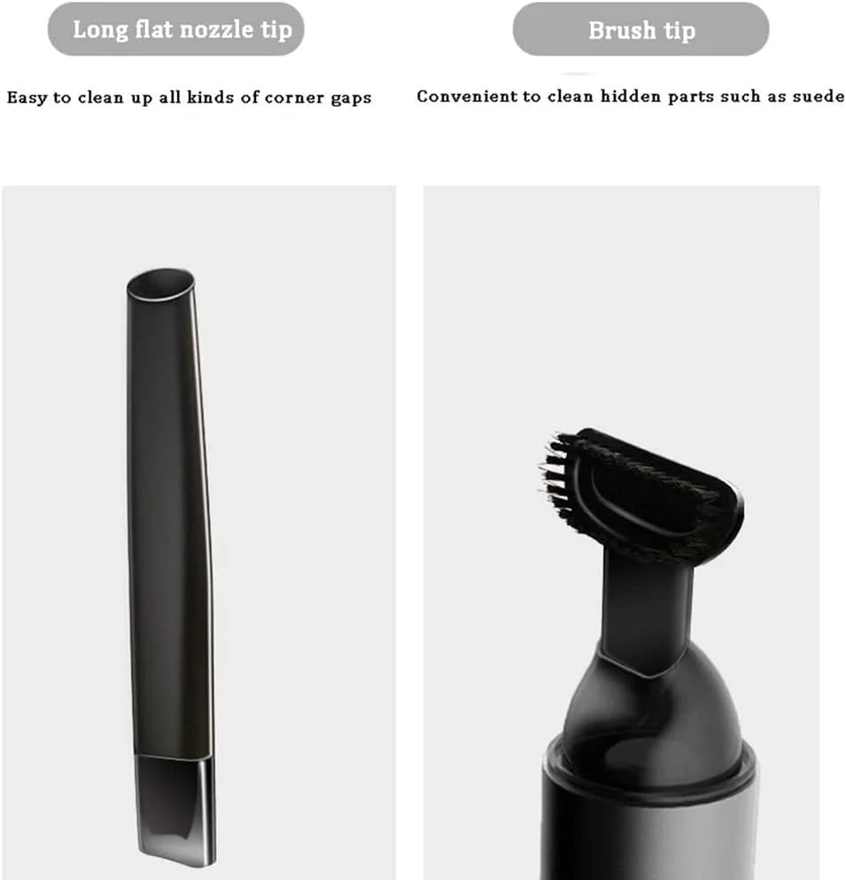 جاروبرقی دستی بی سیم، مکش قوی 5200PA، 2 سرعت، توان بالای 120 وات، شارژ USB، جاروبرقی مرطوب و خشک برای موی حیوانات خانگی، تمیز کردن خانه و ماشین