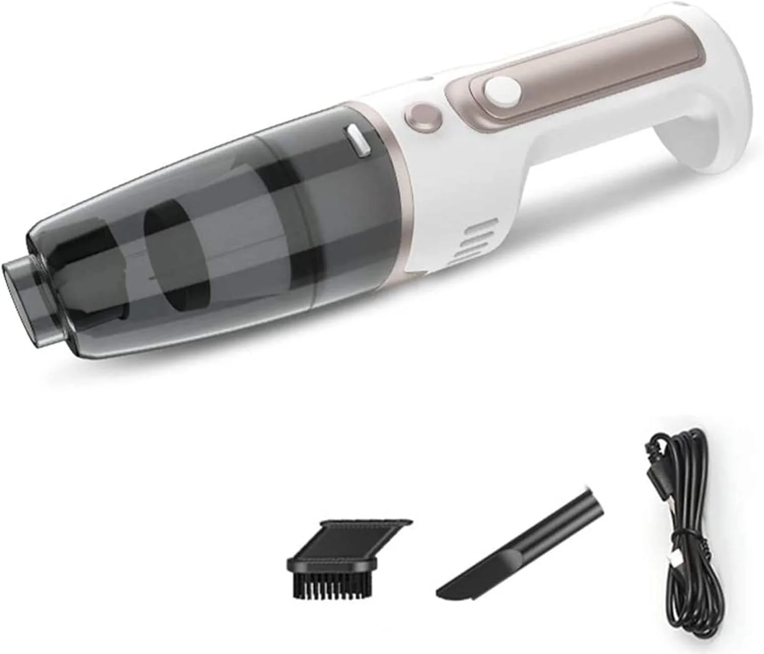 جاروبرقی خودرو، جاروبرقی دستی قابل حمل با قدرت بالا 4500PA/80W/DC7.4V، دارای سیم برق، کیت تمیز کننده لوازم جانبی داخلی خودرو