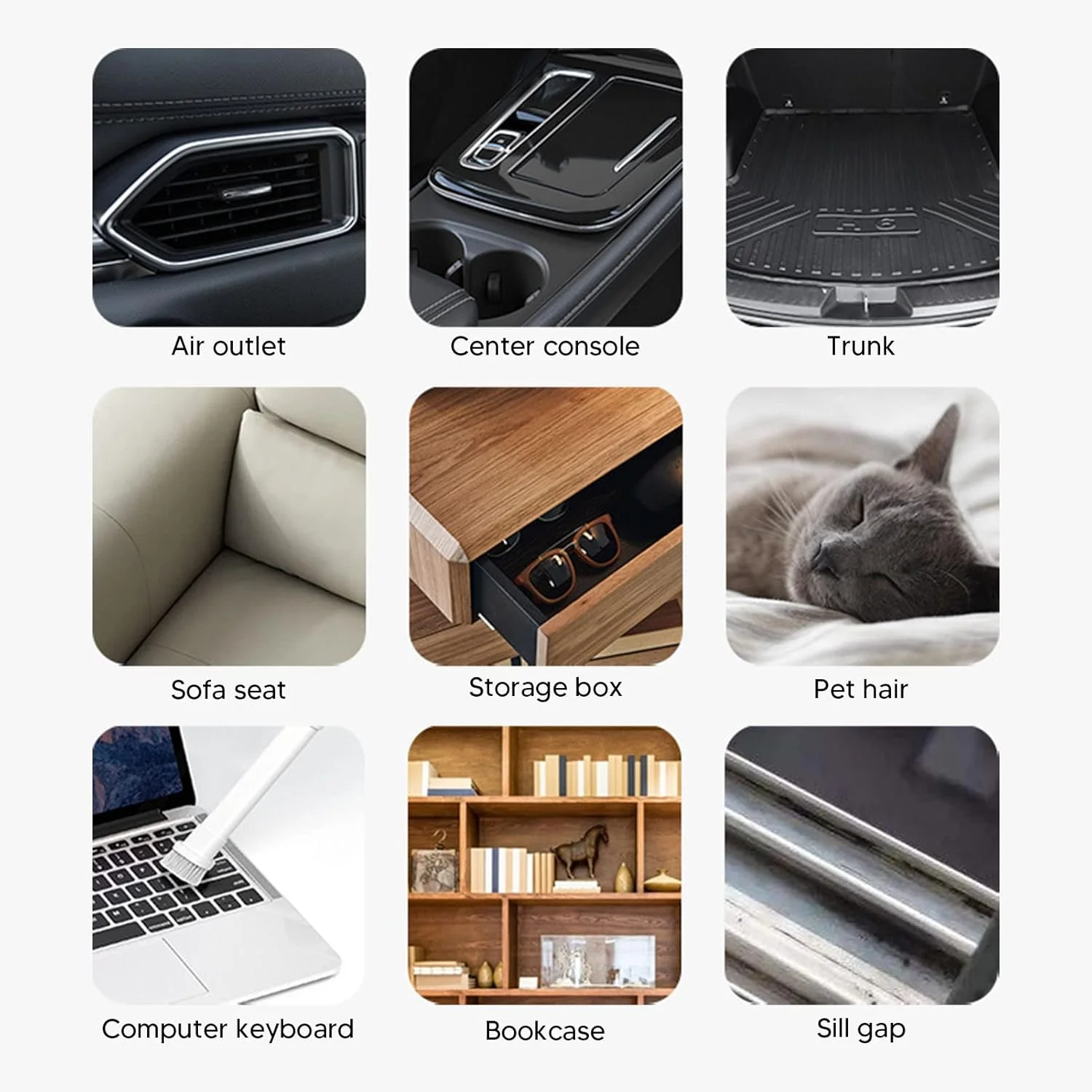 جاروبرقی دستی بی‌سیم 20K PA، جاروبرقی کوچک قابل شارژ قدرتمند برای خودرو، صنعت و مصارف خانگی (مشکی و آبی)