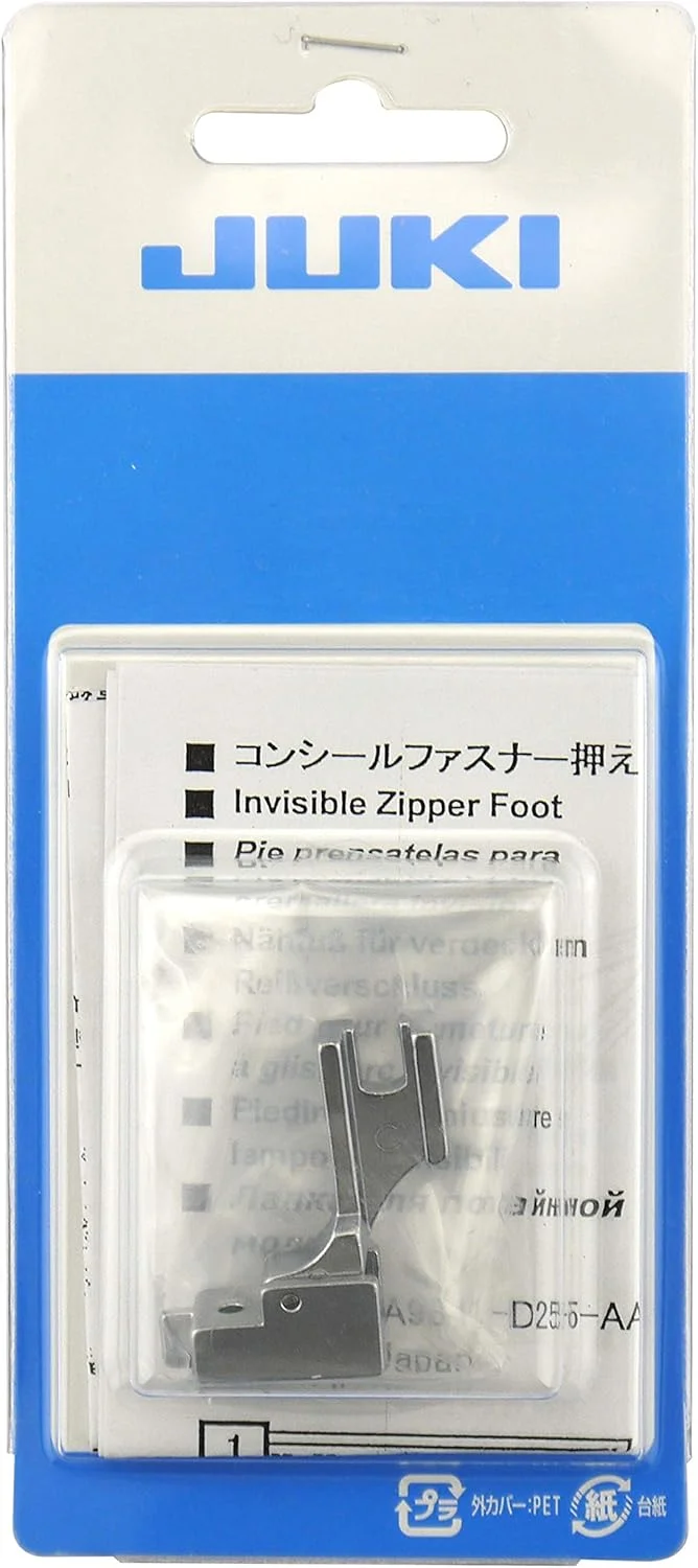 پایه زیپ مخفی JUKI ساق بلند، مناسب برای چرخ خیاطی های Juki، Janome، Pfaff، Viking; Juki #A9841D25AA0