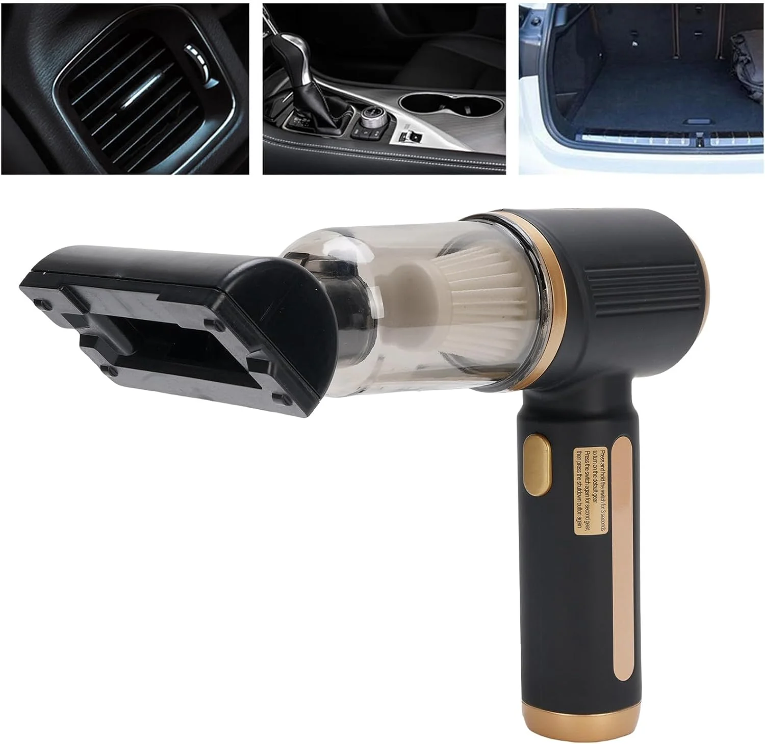 جاروبرقی دستی خودرو Fockety، جاروبرقی دستی قابل شارژ با قدرت بالا، دمنده هوای دستی قابل حمل برای خودرو، خانه، حیوانات خانگی