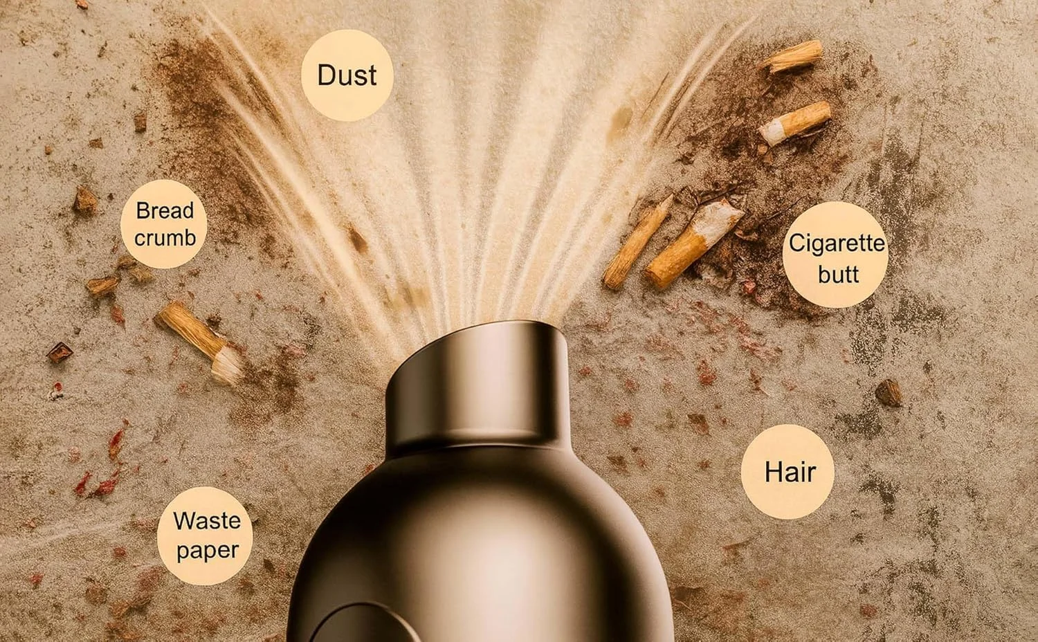 جاروبرقی دستی قابل حمل و شارژی Eleganteer – سبک وزن، بدون سیم، تمیز کردن دقیق با نازل های قابل تعویض برای استفاده در خانه، ماشین و دفتر، مشکی