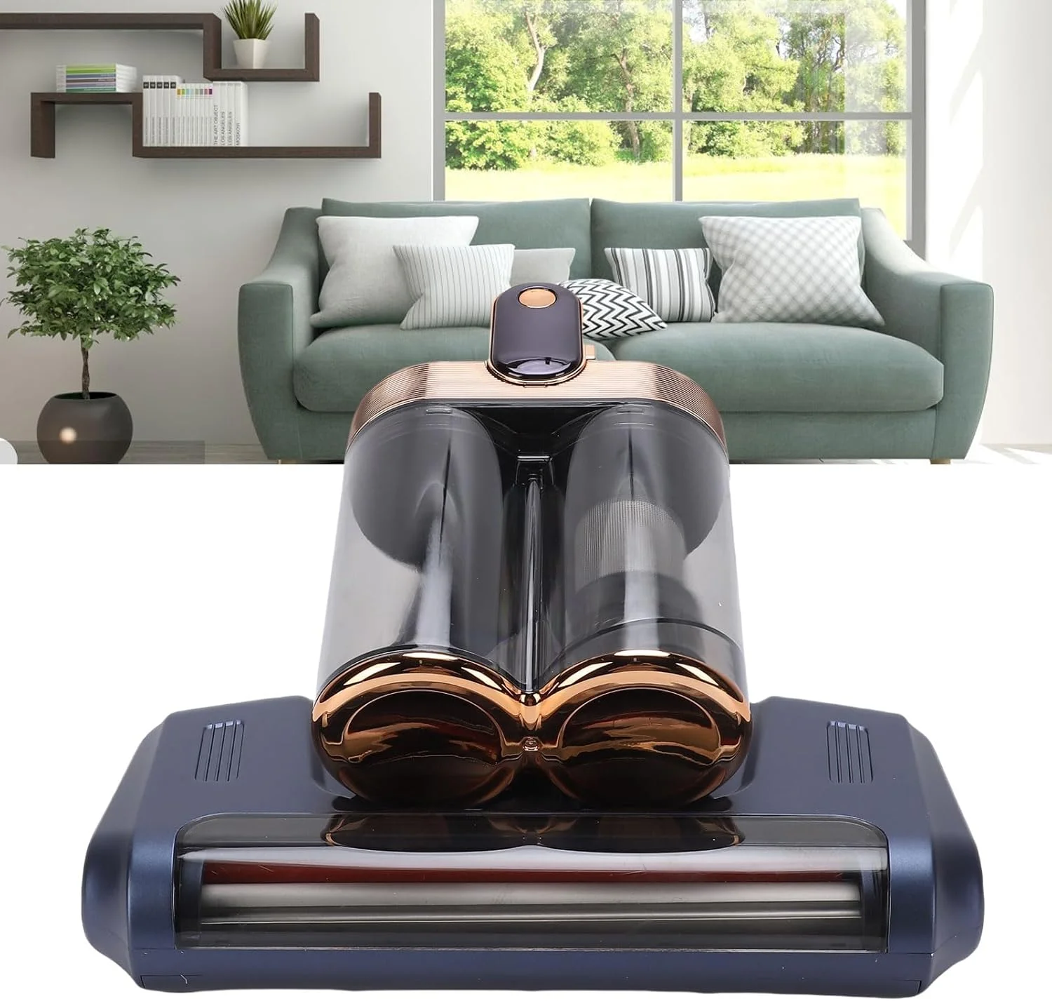 جاروبرقی تشک، جاروبرقی تخت خواب 120 واتی با قدرت 8000Pa با طول موج 273 نانومتر، سیستم فیلتراسیون چند لایه، جاروبرقی دستی چند منظوره برای مبل، تخت نوزاد، سیم دار، آبی