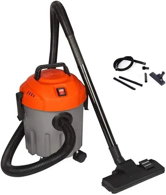 جاروبرقی دستی 15 لیتری TRADEGATE - جاروبرقی تر و خشک قابل حمل 1000 وات، جاروبرقی چند منظوره 3 در 1 با چرخ های چرخشی 360 درجه برای تمیز کردن خانه، گاراژ، ماشین و کارگاه