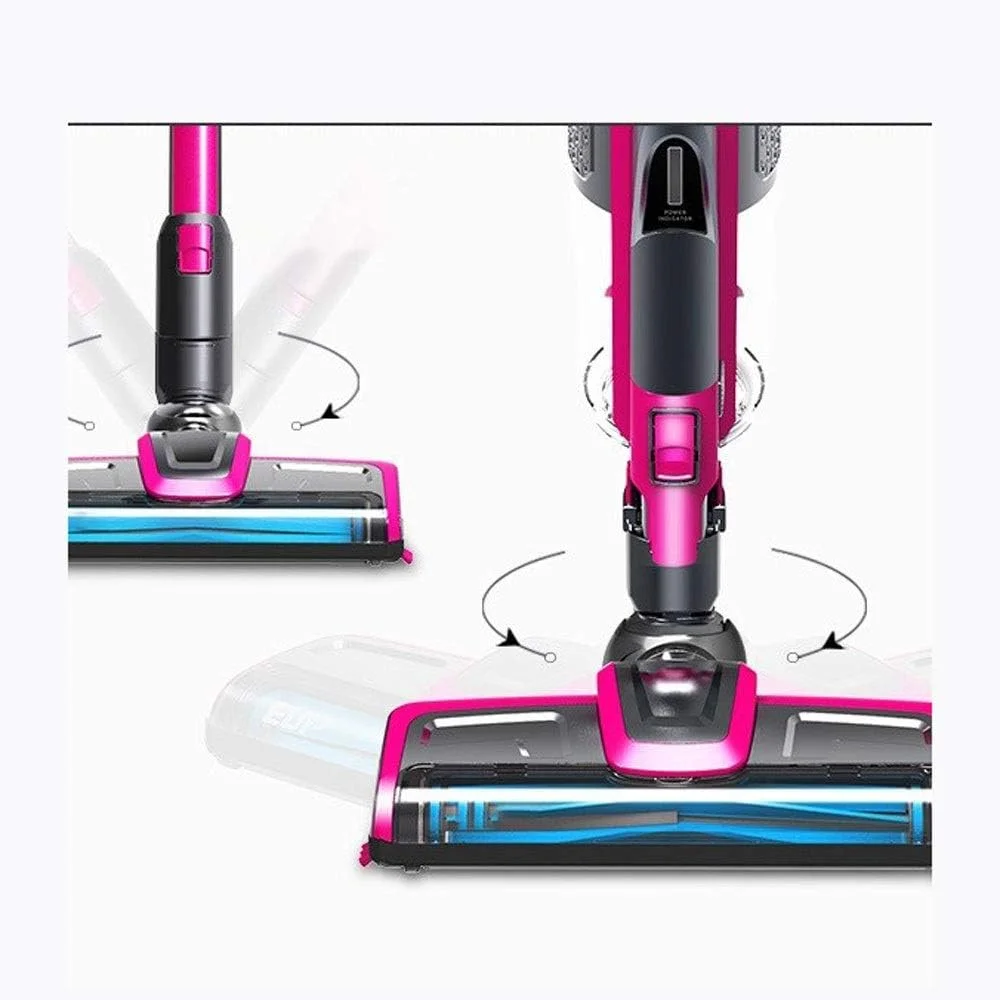 جاروبرقی دستی برای منزل، مناسب برای سطوح سخت، فرش، سبک وزن، قدرت مکش قوی، برس های برقی، جاروبرقی عصایی بی سیم