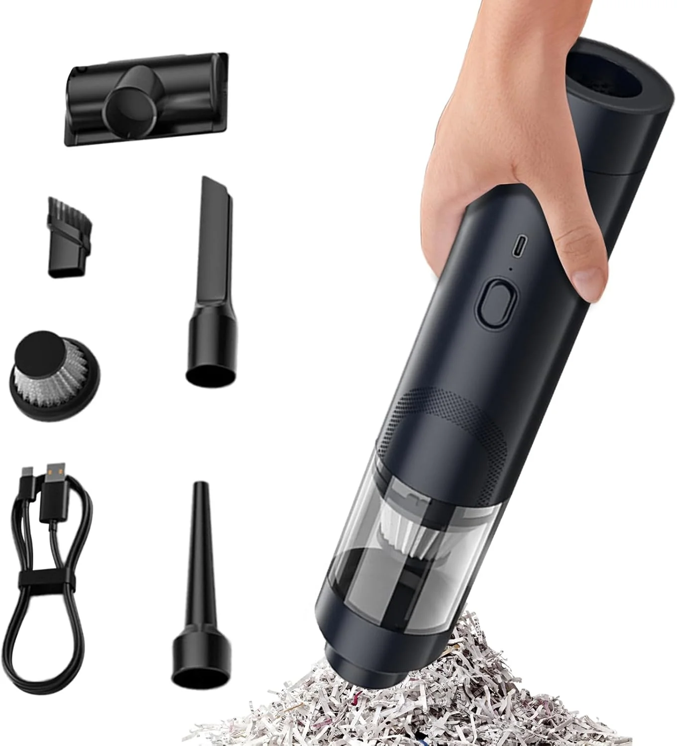 جاروبرقی دستی بی سیم، جاروبرقی خودرو - گردگیر بادی اتوماتیک برای صندلی خودرو، کیبورد، مبلمان، فرش، موی حیوانات خانگی