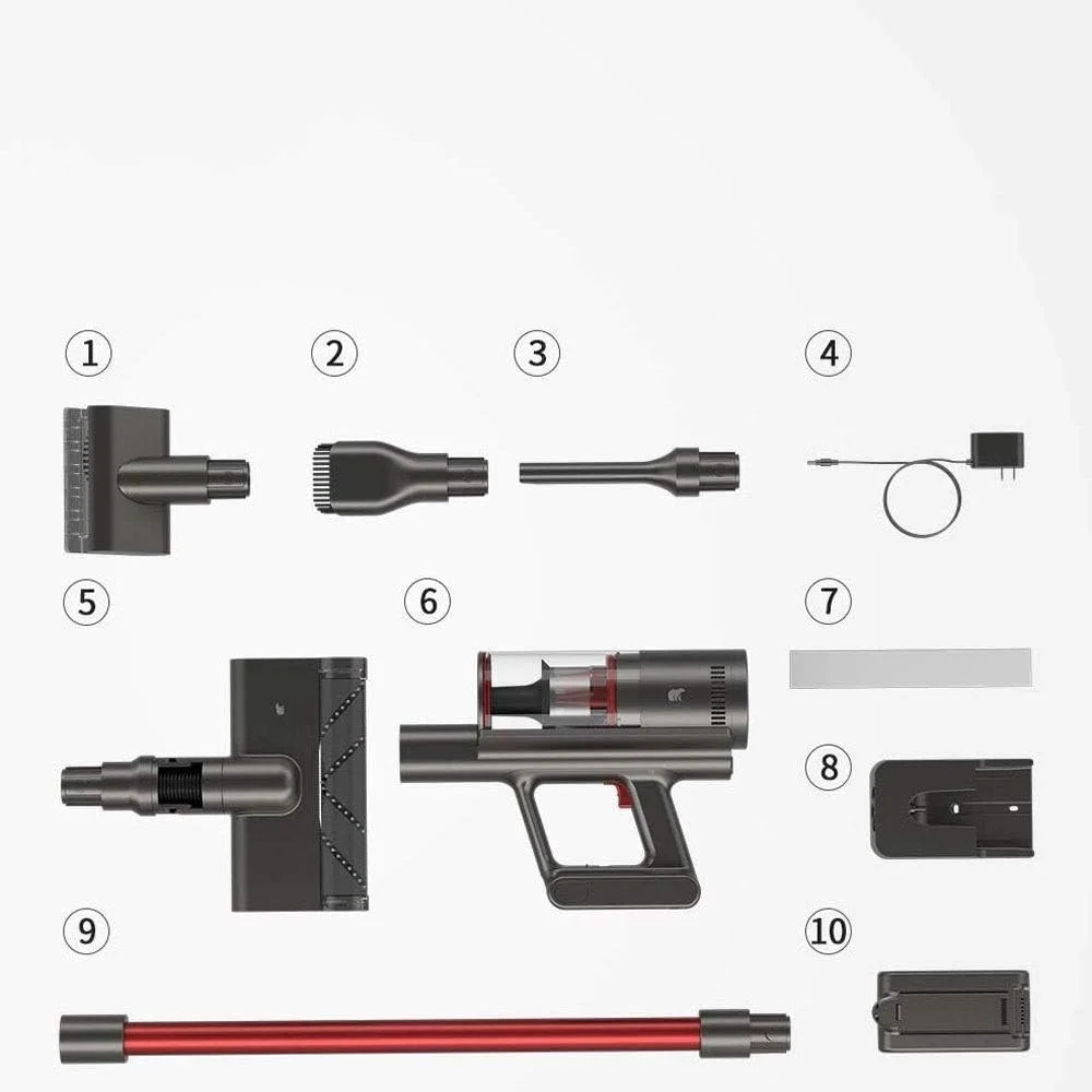 جاروبرقی دستی دبلیو ام جی اس دی دبلیو بی، جاروبرقی دستی بی سیم با قدرت بالا، جاروبرقی کوچک دستی با باتری لیتیوم-یونی قابل شارژ و شارژ سریع، برای تمیز کردن خانه و ماشین.