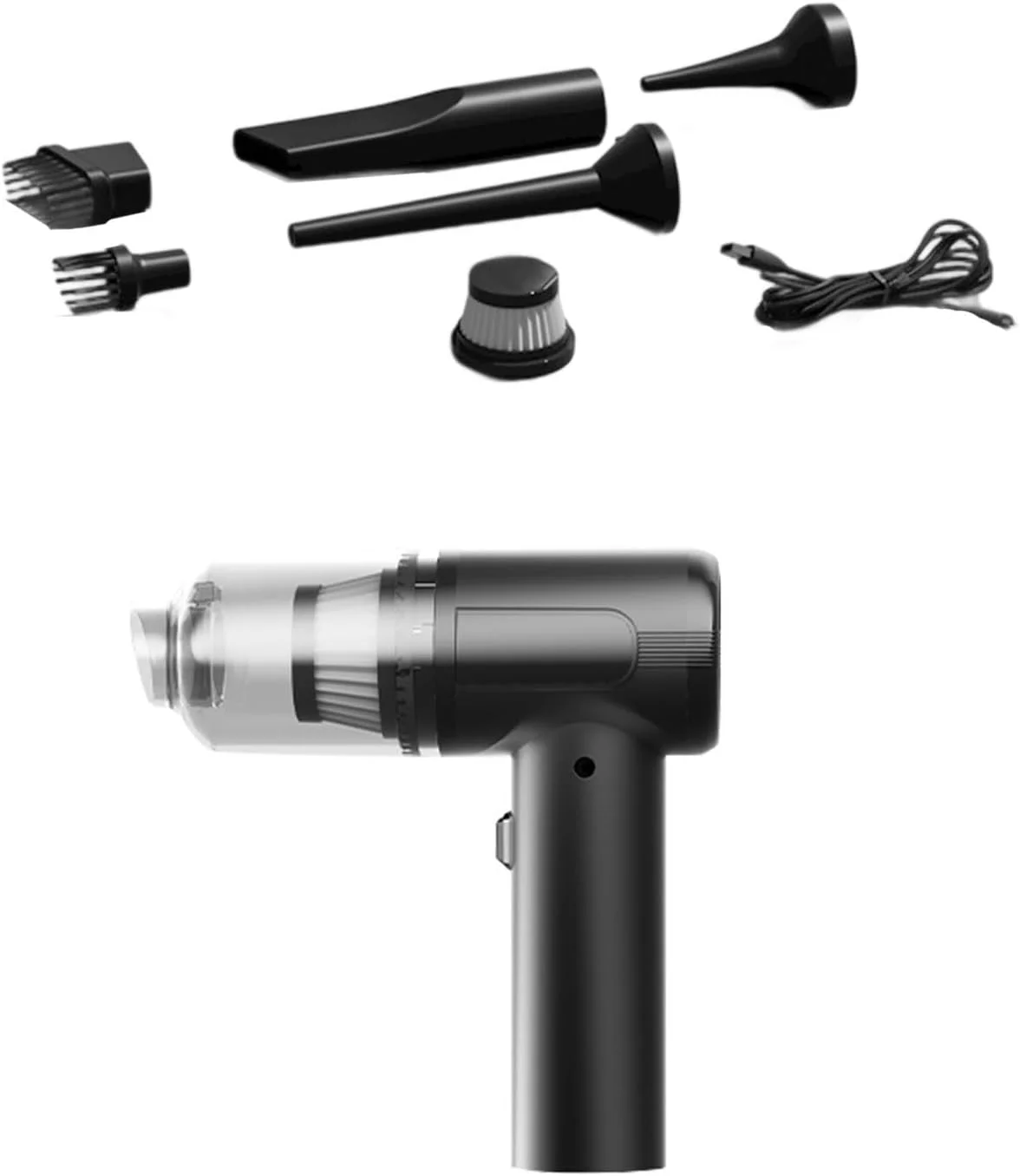 جاروبرقی خودرویی 15000PA، جاروبرقی دستی بی سیم با مکش قوی و قابل شارژ برای خودرو