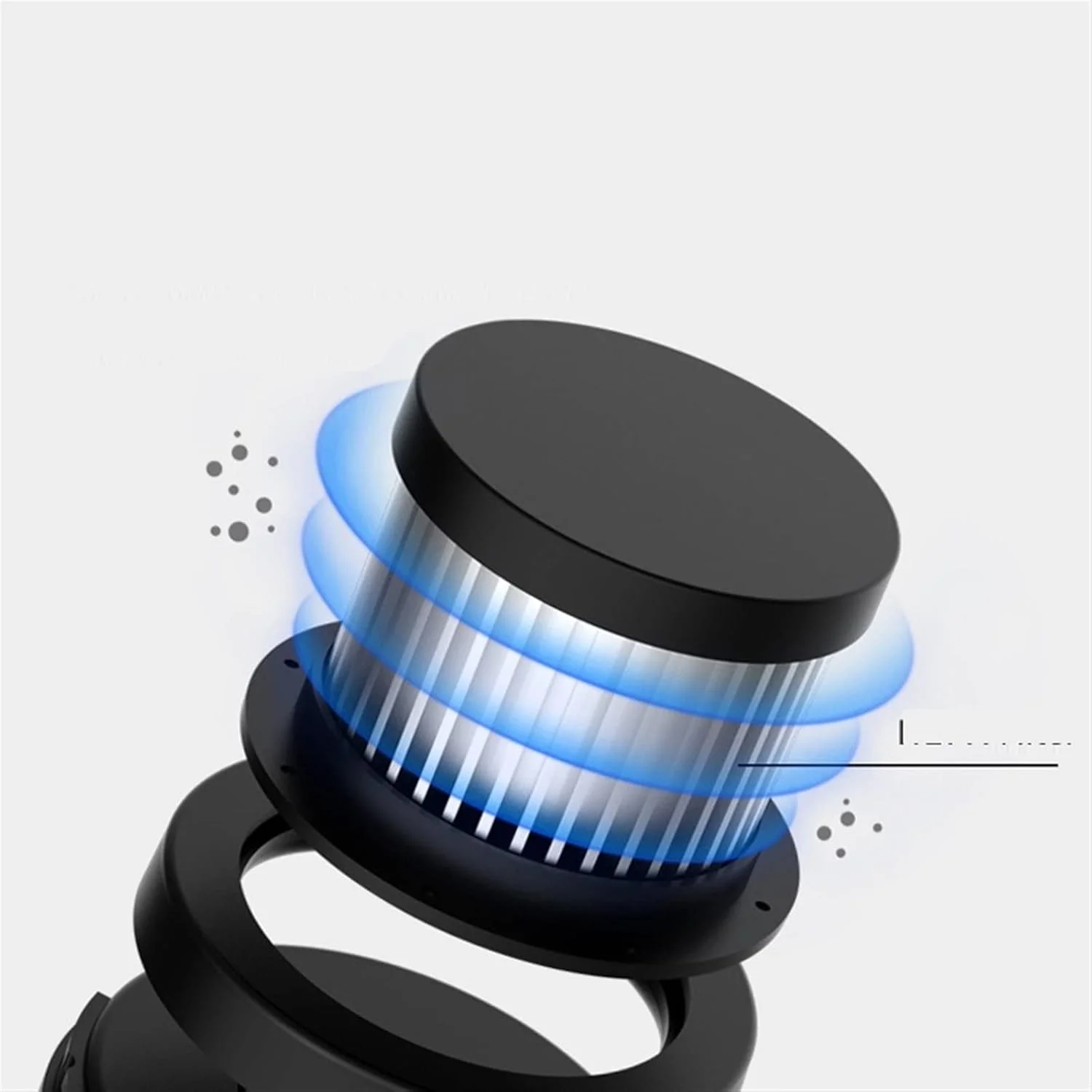 جاروبرقی های خانگی جاروبرقی بی سیم قابل حمل با جاروبرقی دستی خودرو خانگی دو منظوره مکش قوی مینی پاک کننده (سفید)