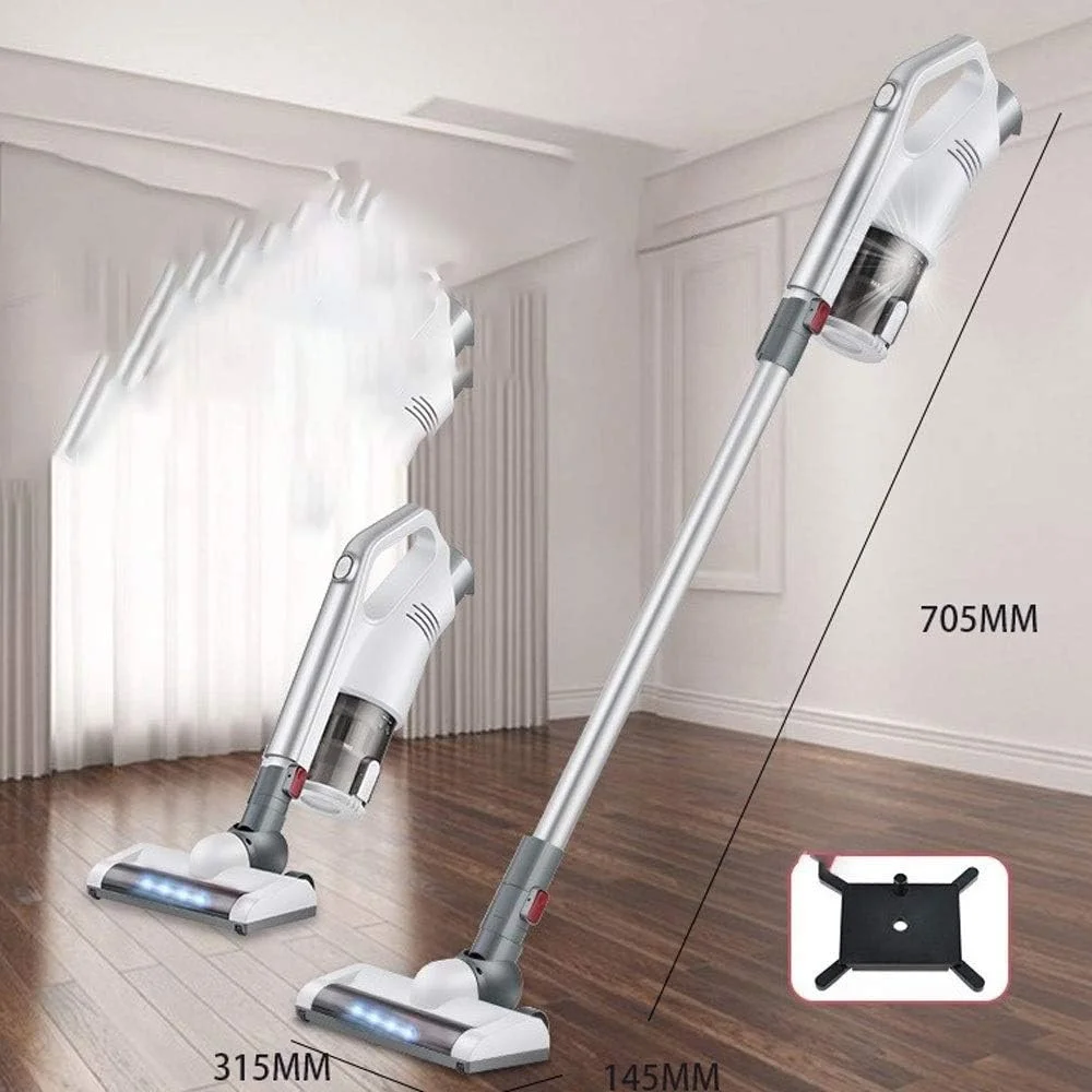 جاروبرقی دستی برای منزل، مناسب سطوح سخت، فرش، سبک وزن، قدرت مکش بالا، برس های برقی، جاروبرقی عصایی بی سیم