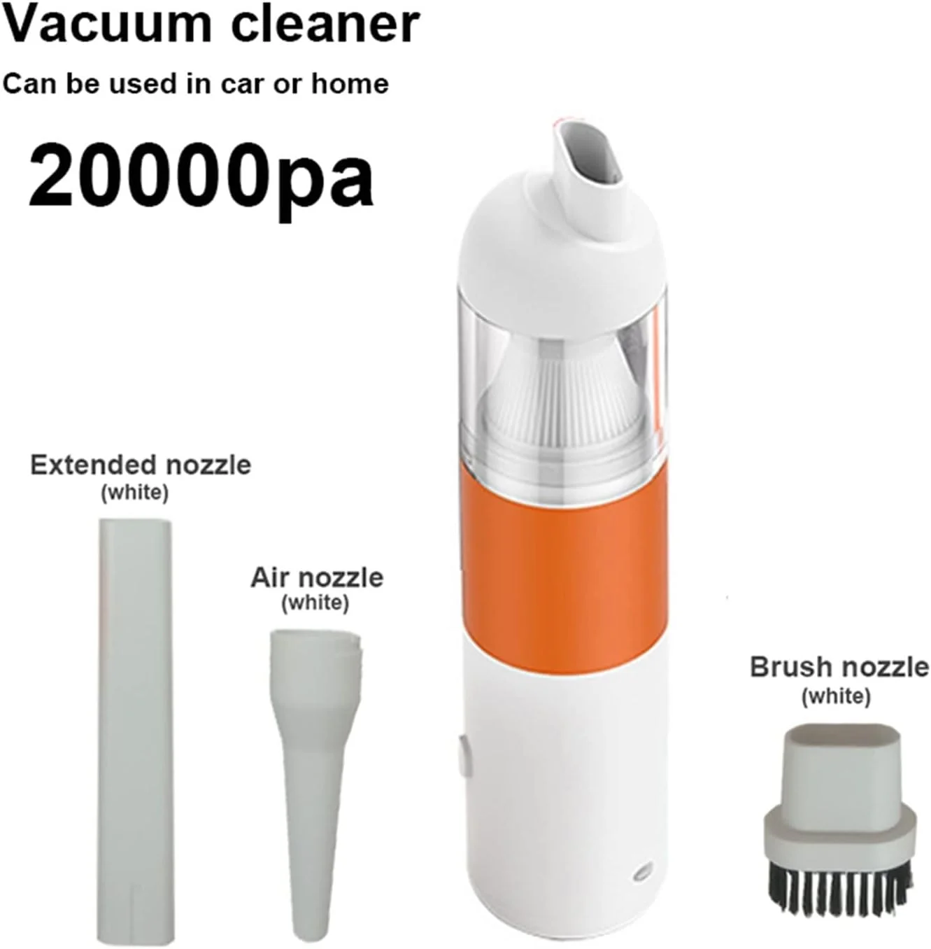 جاروبرقی های خانگی جاروبرقی قابل حمل مینی جاروبرقی هوشمند خانگی دو منظوره بی سیم 20000PA جمع کننده گرد و غبار (Hortel)