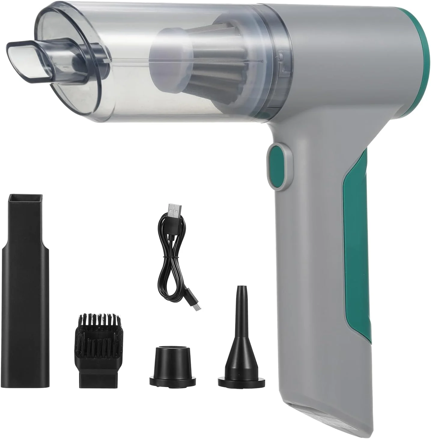 جاروبرقی دستی بی سیم 3 در 1 با موتور براشلس 13000PA قدرت بالا، قابل حمل با Type C برای تمیز کردن ماشین، دفتر و خانه