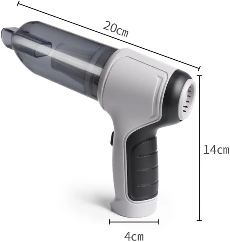 جاروبرقی دستی خودرو Eacam، تمیز کننده بی سیم قابل حمل، مینی پمپ هوا و دستی با مکش قوی 9000Pa، شارژ USB برای تمیز کردن موی حیوانات خانگی، گرد و غبار، شن، مناسب برای خانه و دفتر